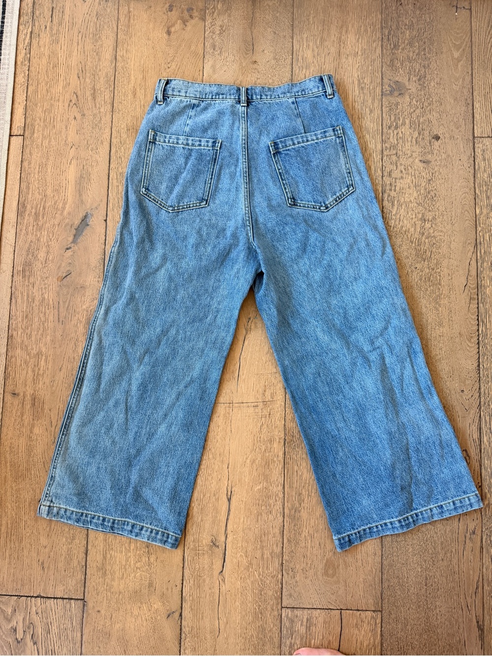 Whimsy + Row Light Blue Wide-Leg Denim Jeans - Picture 3 of 4